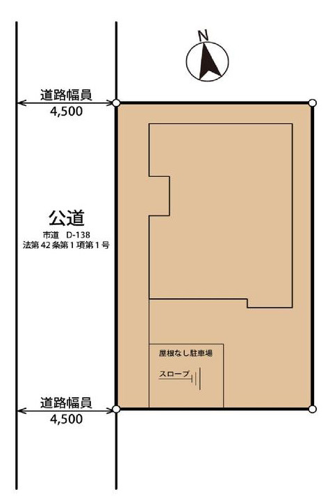 厚木市妻田北　中古戸建の区画図