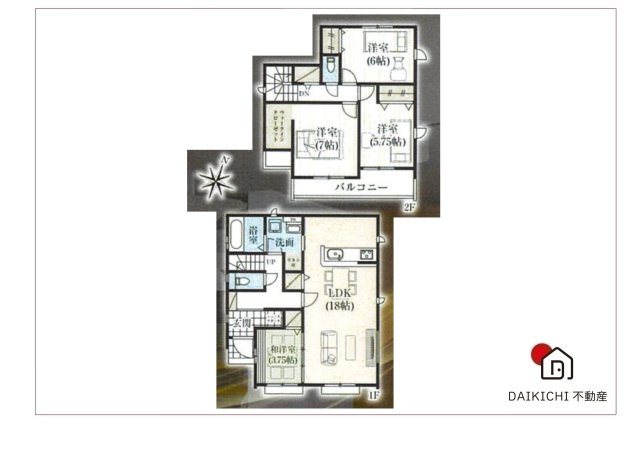 【間取り】 | 川島町伊草2期　GRAFARE　新築戸建　全8棟　3号棟