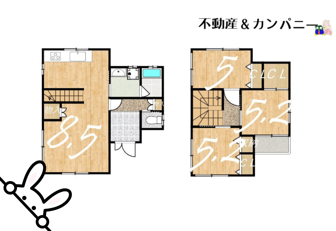 東野2丁目中古戸建の間取り