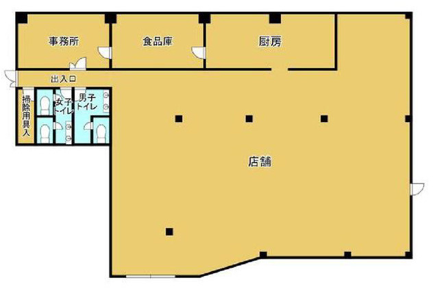 【間取り】 | オプトボール1階貸店舗