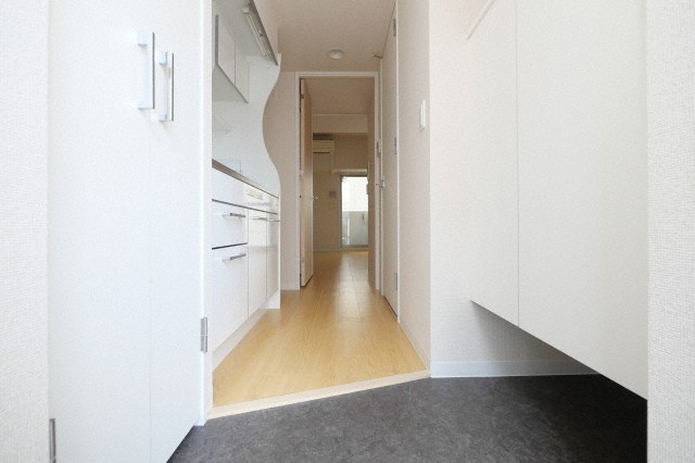 ザ・パーククロス阿波座の玄関