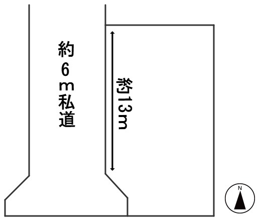 ６５６７６　岐阜市折立村前土地の区画図