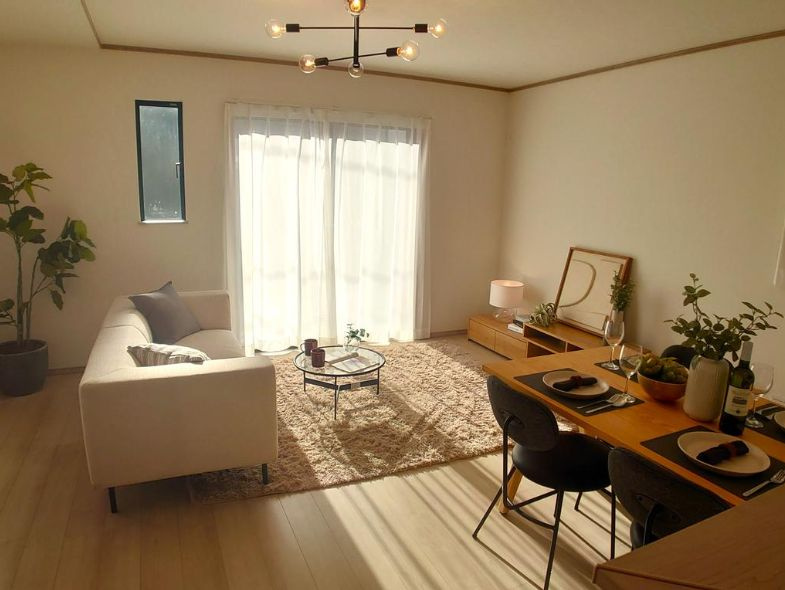 所沢市上新井　新築戸建　全8棟　E号棟の居間・リビング