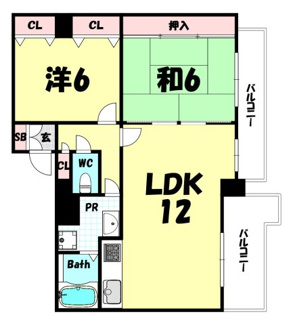 【間取り】 | パルシオ三宮フラワーロード