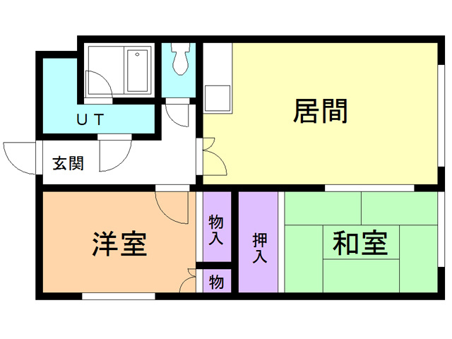コーポ銀の間取り