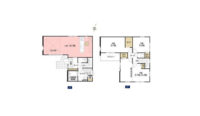 さいたま市西区指扇　15期　新築一戸建て　LIGARE　01の間取り|さいたま市西区指扇　15期　新築一戸建て　LIGARE　01、3LDK、土地面積126.72m2、建物面積102.71m2