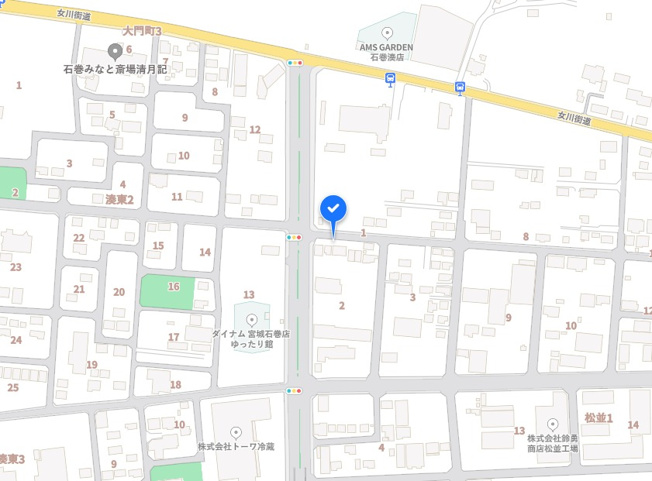 【地図】 | 石巻市松並１丁目2-1