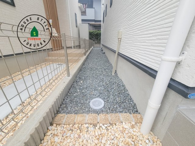 福岡市早良区重留7丁目第1-6棟（3号棟）の庭|お庭で自由な時間を過ごせます。