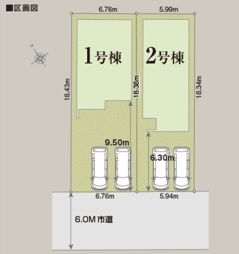 千葉市花見川区さつきが丘２丁目第２期の区画図