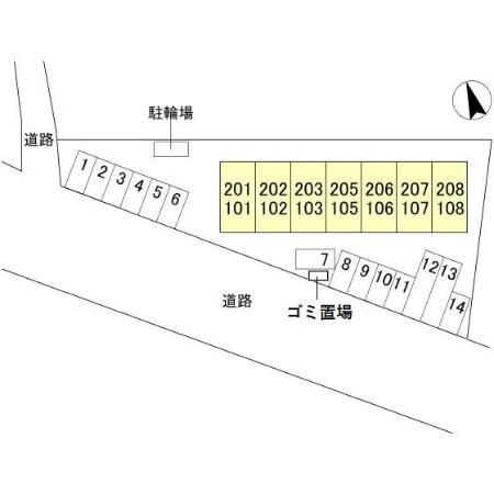 リュミエール太田の区画図
