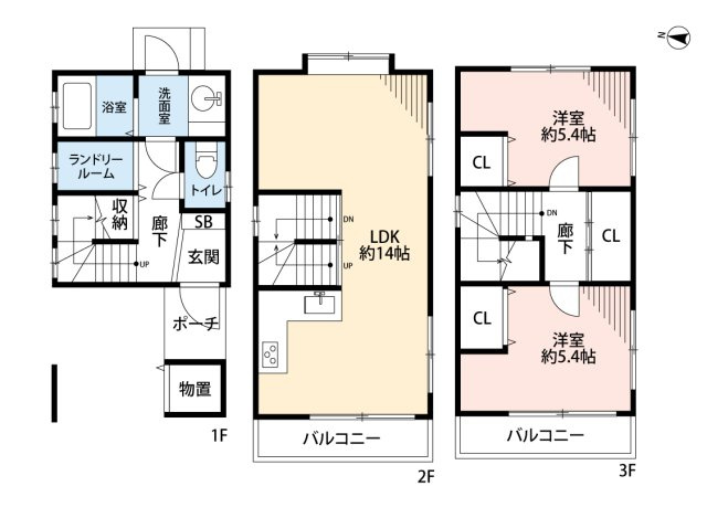 上河原通4丁目中古戸建の間取り