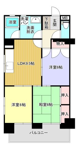 【間取り】 | エクセル中央町マンション