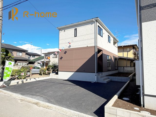 結城市結城第45　新築戸建て　1号棟の外観|ご予約を頂ければ、『平日』はもちろん『早朝』や『夜間』もご見学可能です♪お気軽にお申し付けください♪