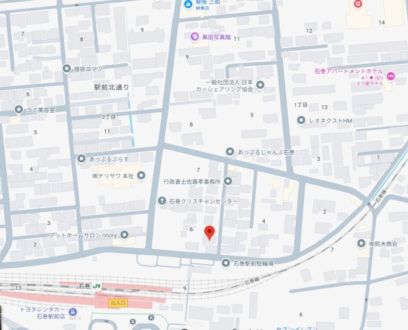 【地図】 | 石巻市駅前北通り１丁目223-3