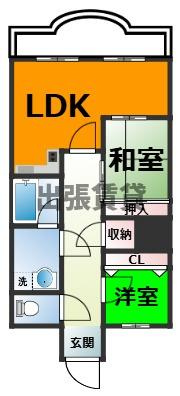 仲介手数料0円！！ブルーサウスマンションの間取り