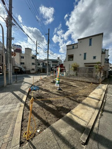 守口市大枝北町の前面道路含む現地写真