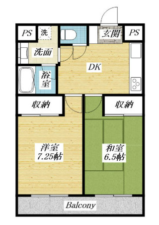 日野市東豊田４丁目の一棟マンションの間取り