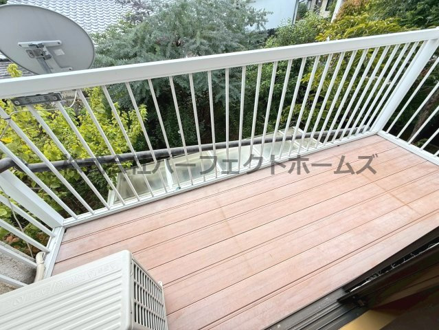 田宮本町戸建　賃貸のバルコニー|落ち着いた時間を過ごせるバルコニーです