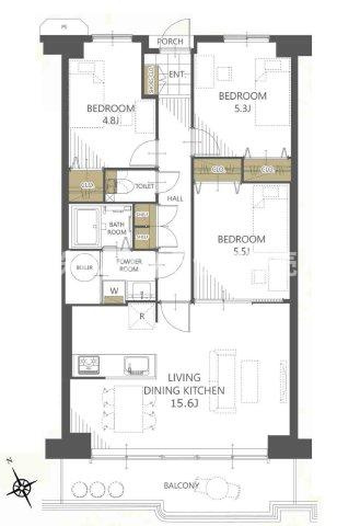 ハイム鴻池の間取り|間取り図はいかがですか？ご希望を叶える間取りですか？リビングの広さは？水回りの位置は？カウンターキッチン？など色々な情報が集約されています。弊社ではリフォームなどのご相談も承っております。