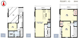 【間取り】 | 国立市東４丁目　残り２棟　１号棟　仲介手数料無料！