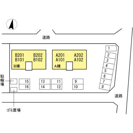 プロヴァンス土器東 B棟の区画図