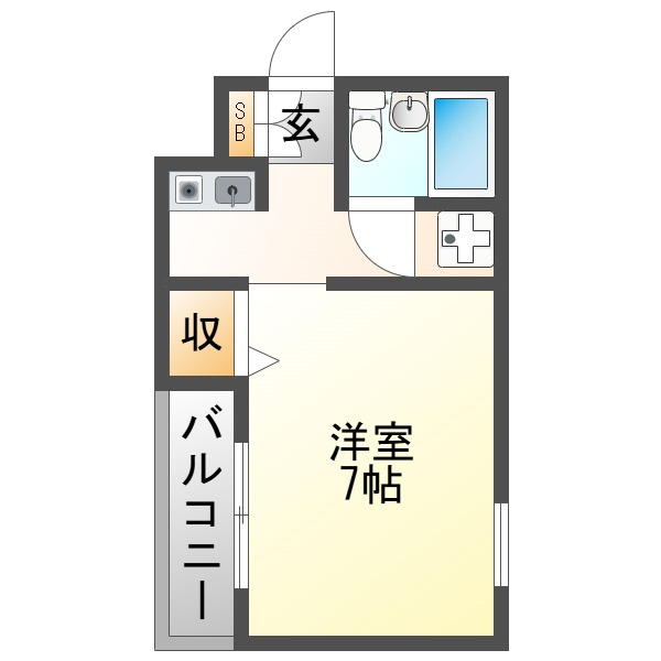 十三ホワイティの間取り