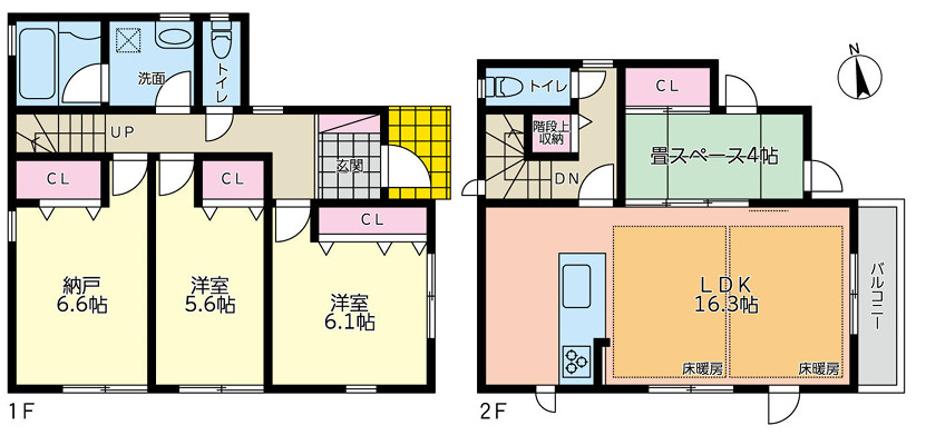 〈新築戸建〉五貫目町　2駅利用可/乾太くん設置可能/EVコンセントの間取り
