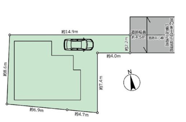 〈新築戸建〉五貫目町　2駅利用可/乾太くん設置可能/EVコンセントの区画図