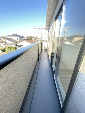 新築戸建・建売　足利市福富町第4　CRADLE GARDEN　全4棟のバルコニー|陽当たり良好なバルコニーで洗濯物がよく乾きます！