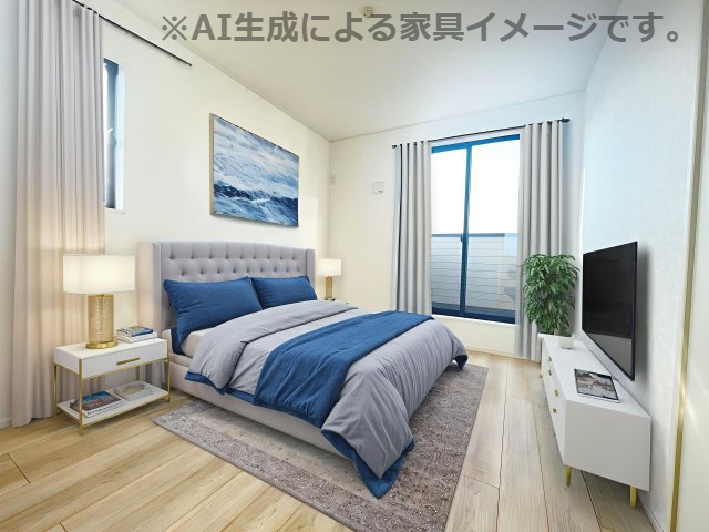 新築戸建・建売　足利市福富町第4　CRADLE GARDEN　全4棟の洋室|※家具を配置した場合のイメージ図になります！実際に家具はつきません。