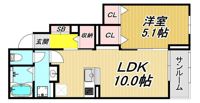 シャルム長洲の間取り