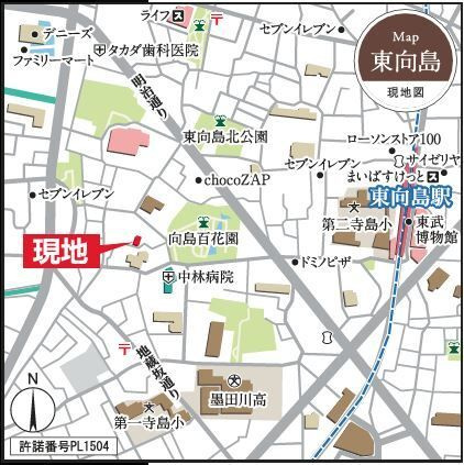 ドゥーエ曳舟の地図