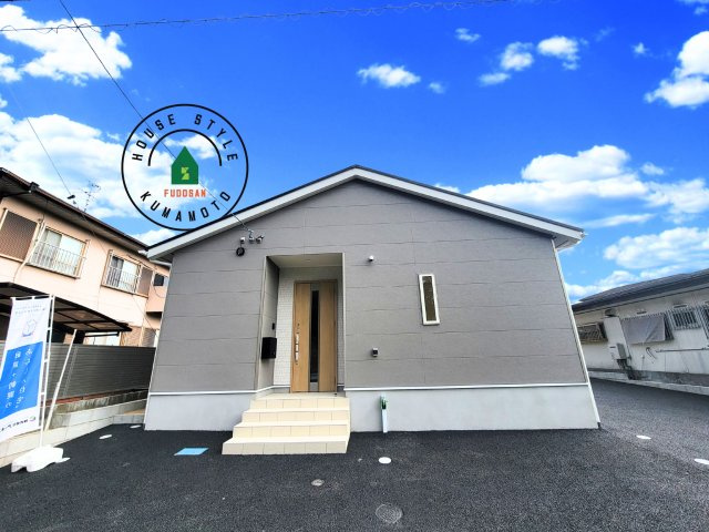 合志市豊岡第8-1棟（1号棟）の外観|デザイン性のある外観です。