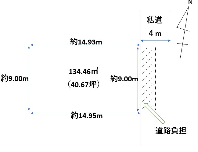中央区高志２丁目　売地の土地図