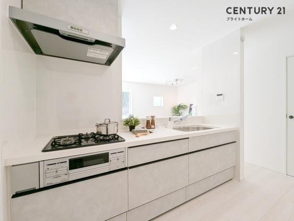 横浜市泉区和泉中央南２丁目の新築一戸建のキッチン|食洗器付きなのは家事の負担を軽減してくれる嬉しいポイント♪
もちろん浄水器も付いております！