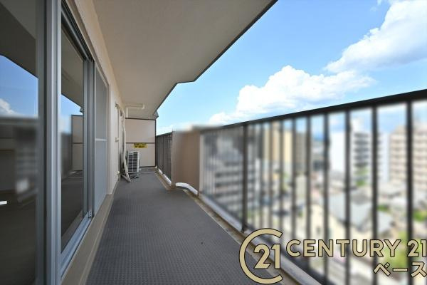 橿原神宮前スカイハイツのバルコニー|■現地撮影写真■開放感あふれる日当たりのよいバルコニー！
