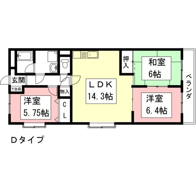ロイヤルエステートⅢの間取り