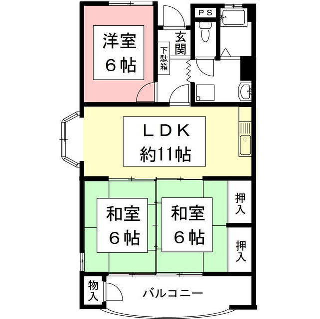 サンホワイトオサムラの間取り