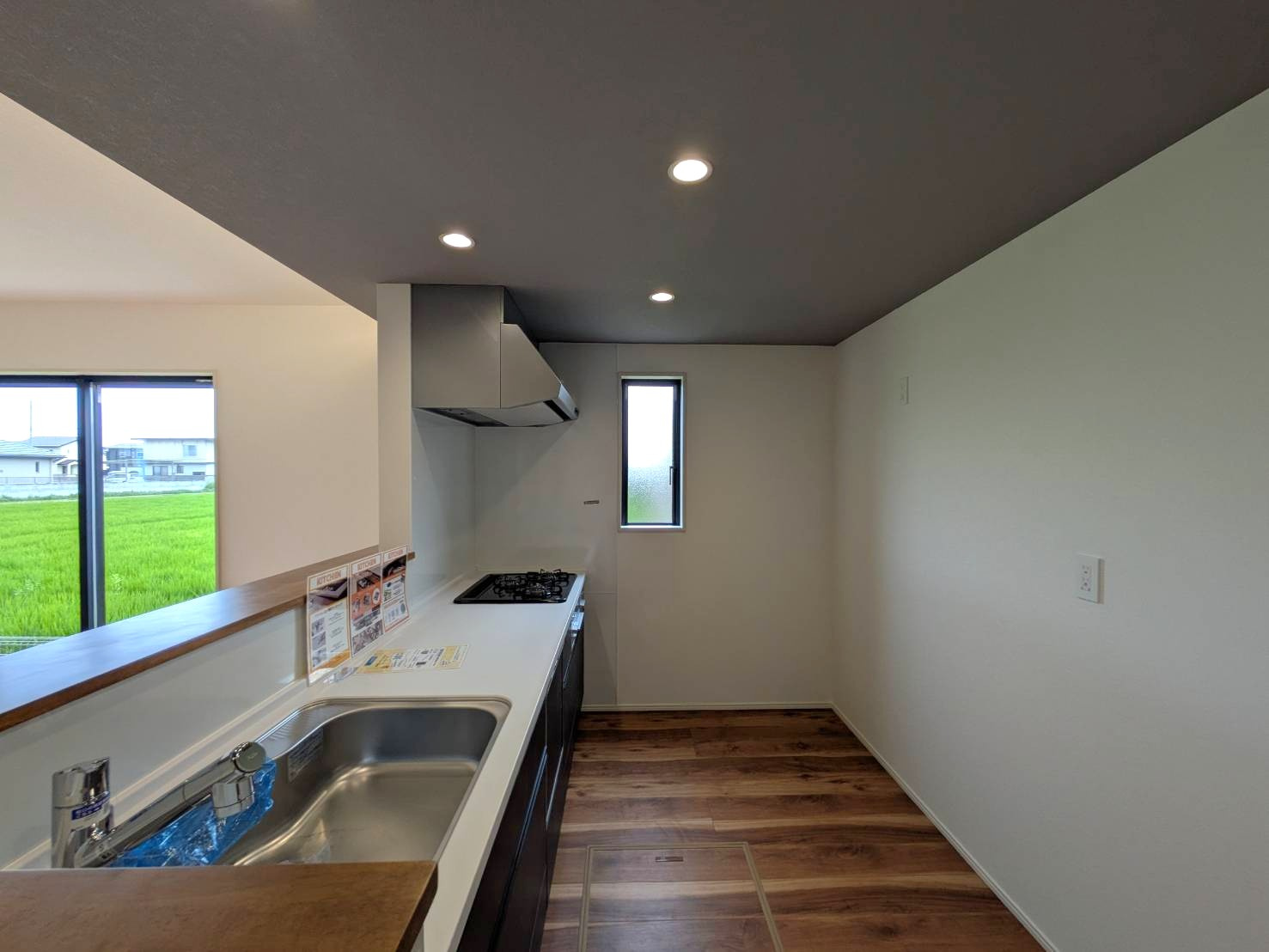 岡山市北区尾上 1期 ①号棟のキッチン|◆キッチン内の様子です。