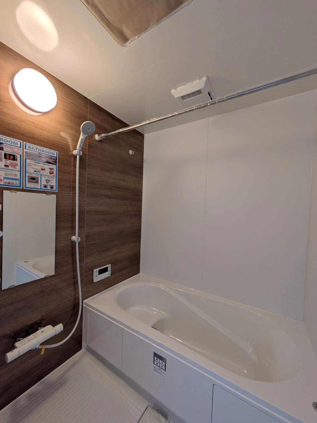 岡山市北区尾上 1期 ①号棟の浴室|◆浴室の様子です。