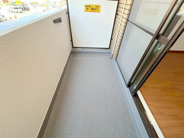 上新庄グランドハイツ北のバルコニー