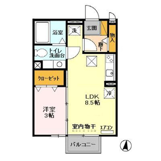 【間取り】 | マロンハイム　Ａ・Ｂ