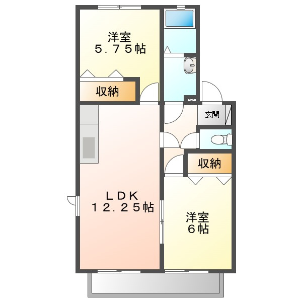アヴニール福富の間取り