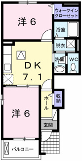 【間取り】 | ノイ・フリーデＢ