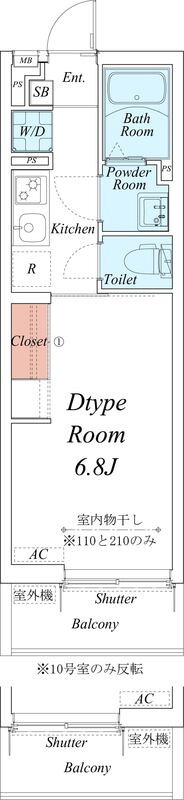 リブリ・スカイブルー ライズの間取り