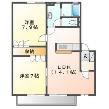 ヌーヴォー・シャンテ Cの間取り