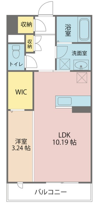 パームコテージⅧ番館の間取り