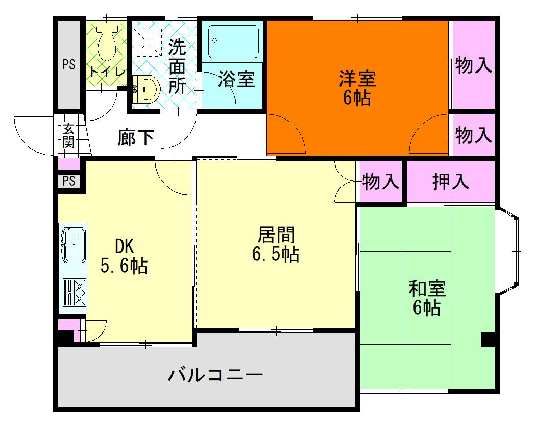 プルミエールBの間取り
