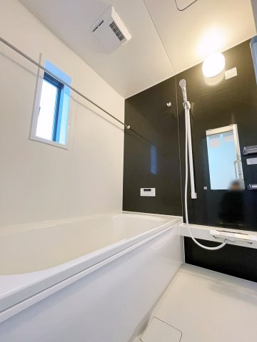 新築戸建・建売　郡山市大槻町字三角田　CRADLE GARDEN　全5棟の浴室|浴室乾燥機付きで雨の日や花粉の時期でも室内干しができるので安心です！
