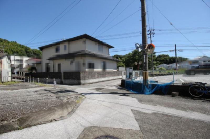 福井東町　建築条件付き　北棟　売土地（全2区画）の前面道路含む現地写真|北棟　建物プラン例　　建物面積　90.26㎡